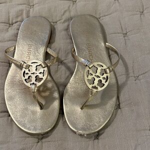 Tory Burch Metallic Gold Sandals